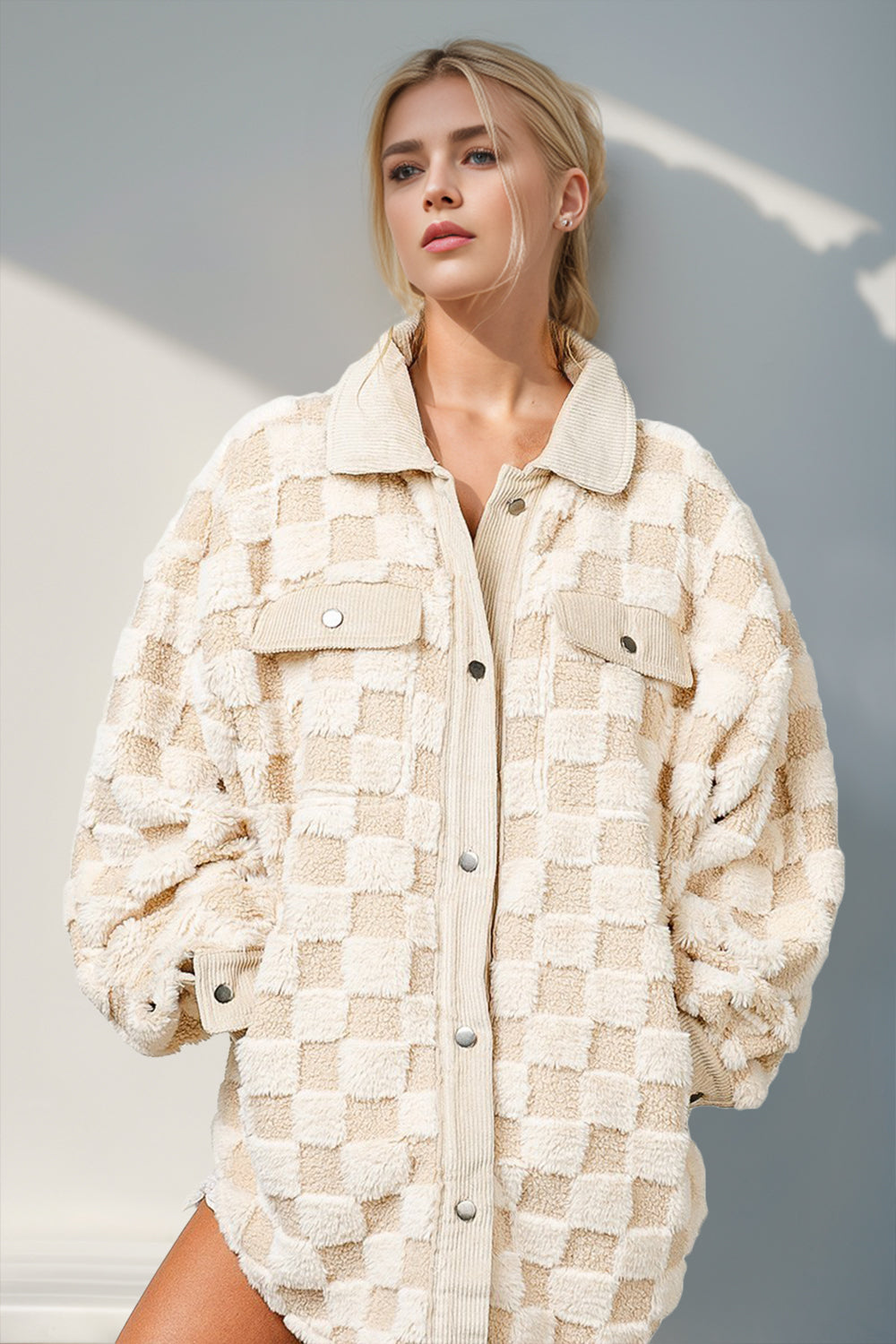 Veste Boutonnée avec Poches - Style Polyvalent et Confort Tout en Légèreté