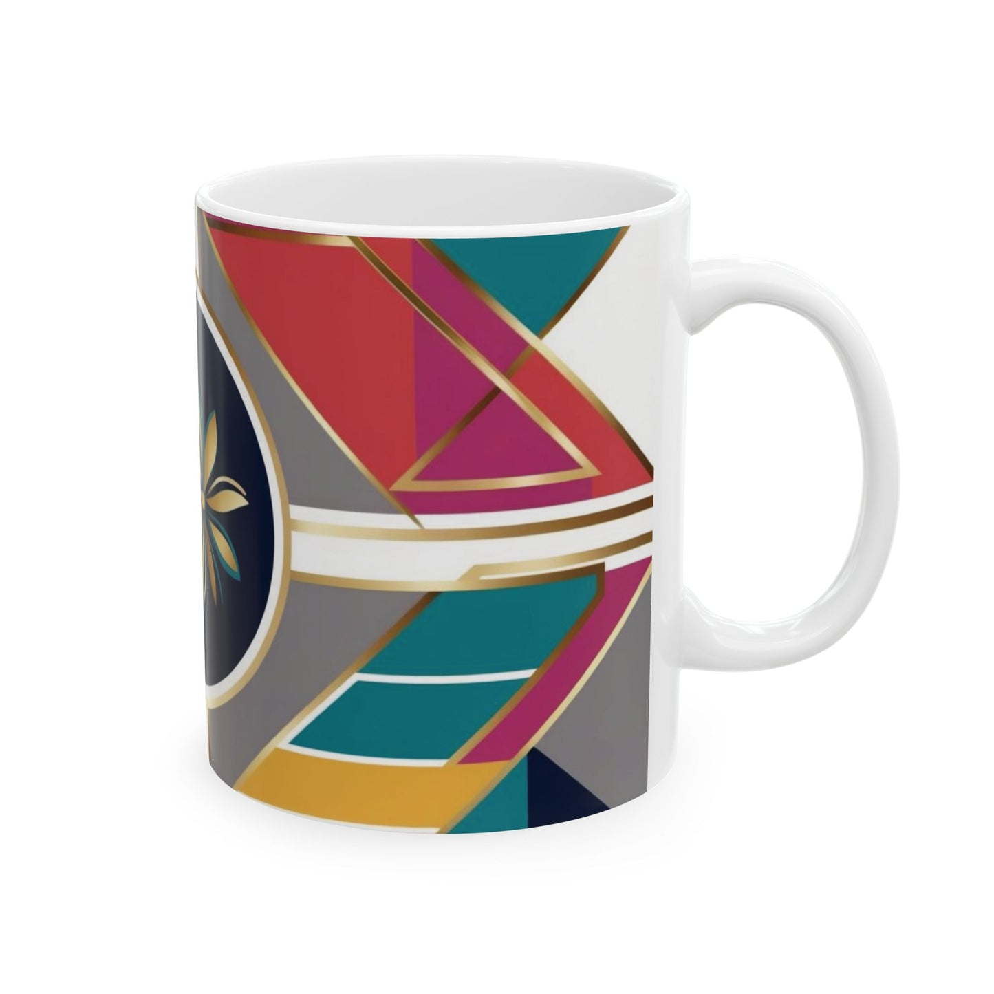 Vibrant Floral Ceramic Mug - 11oz & 15oz Coffee Cup for Any Occasion