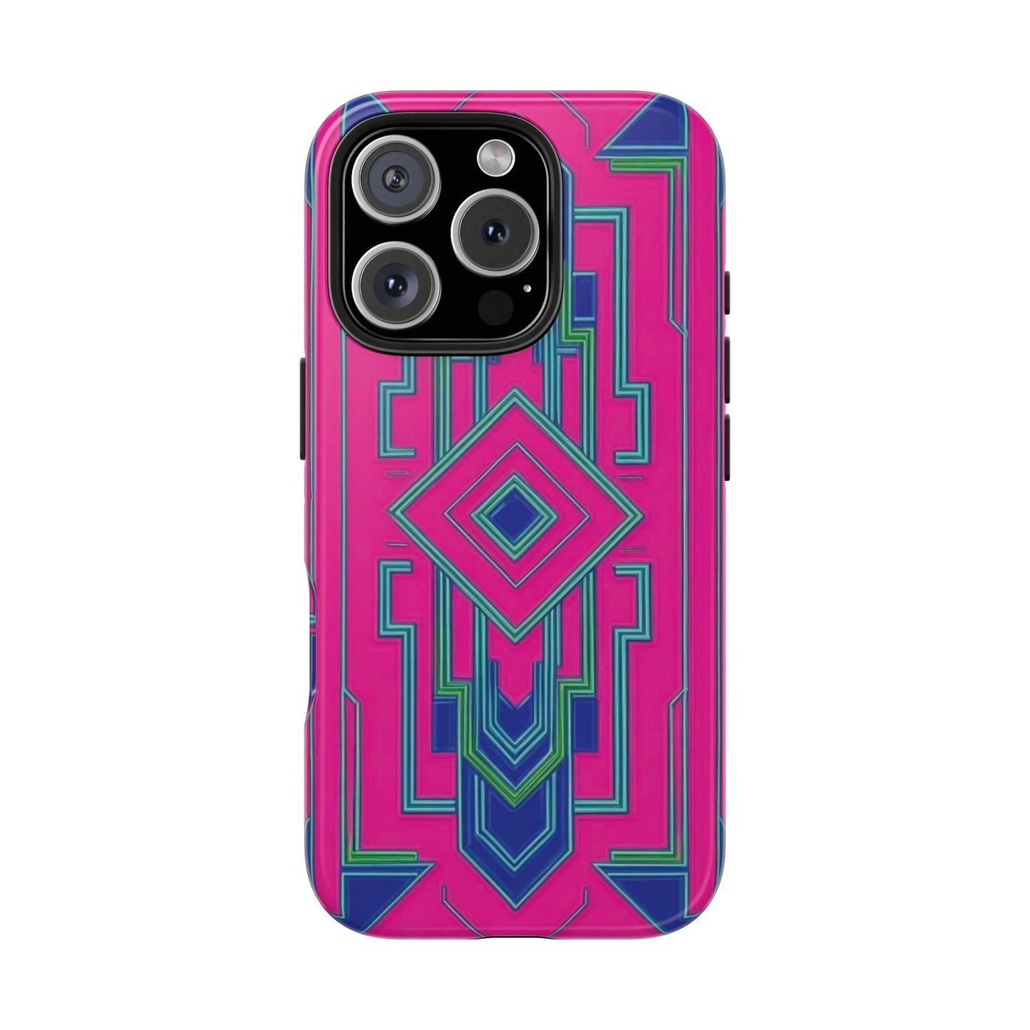 Coque de Téléphone Ultra-Résistante avec Motif Géométrique Moderne – Protection et Style Inégalés