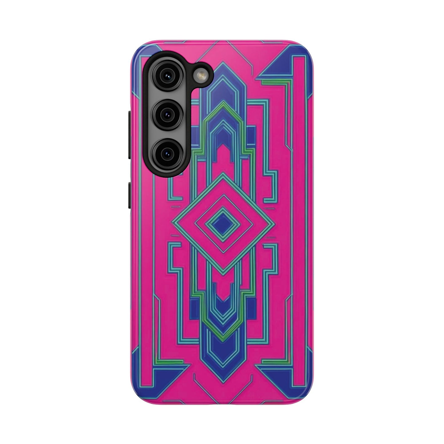 Coque de Téléphone Ultra-Résistante avec Motif Géométrique Moderne – Protection et Style Inégalés