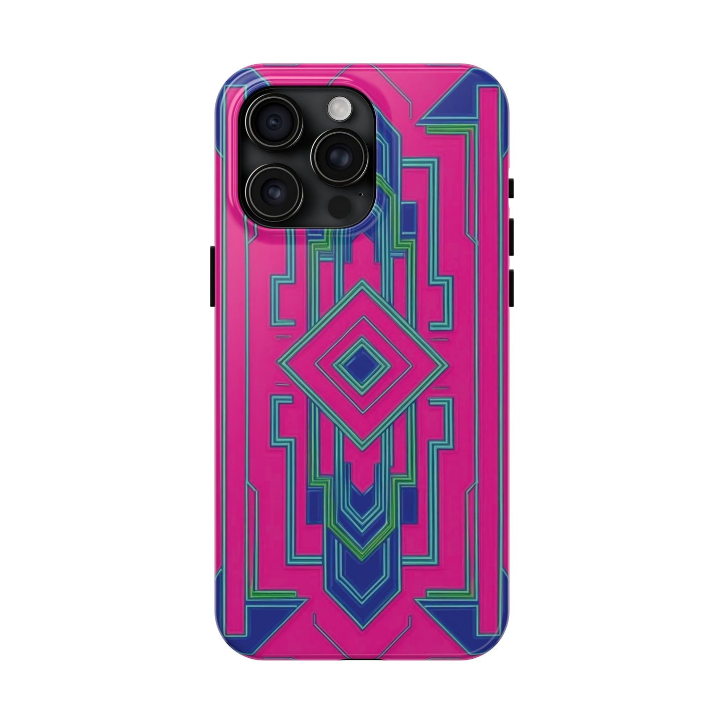 Coque de Téléphone Ultra-Résistante avec Motif Géométrique Moderne – Protection et Style Inégalés