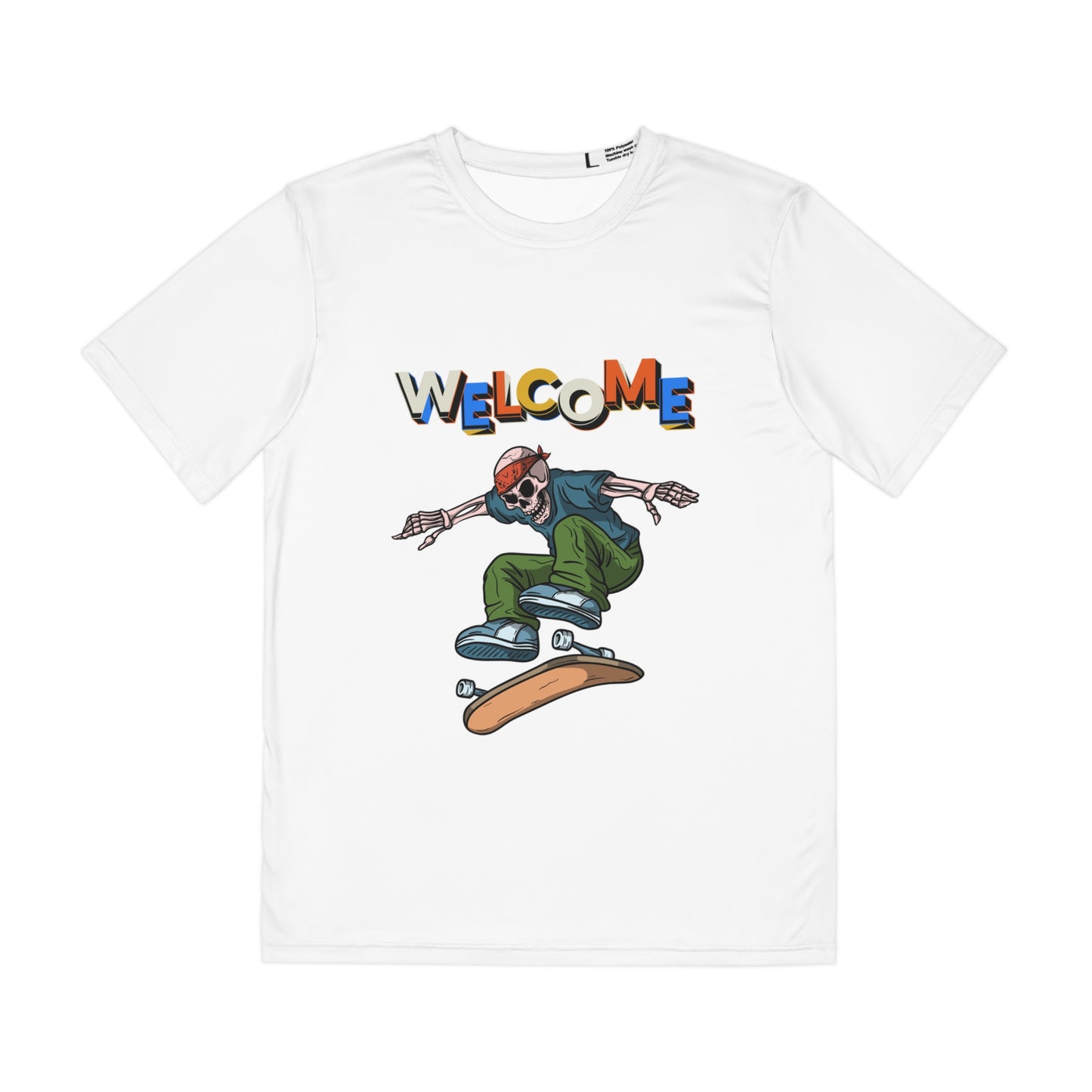 T-shirt Graphique Homme Skateboard - Design Original et Fun “Welcome”