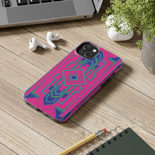 Coque de Téléphone Ultra-Résistante avec Motif Géométrique Moderne – Protection et Style Inégalés