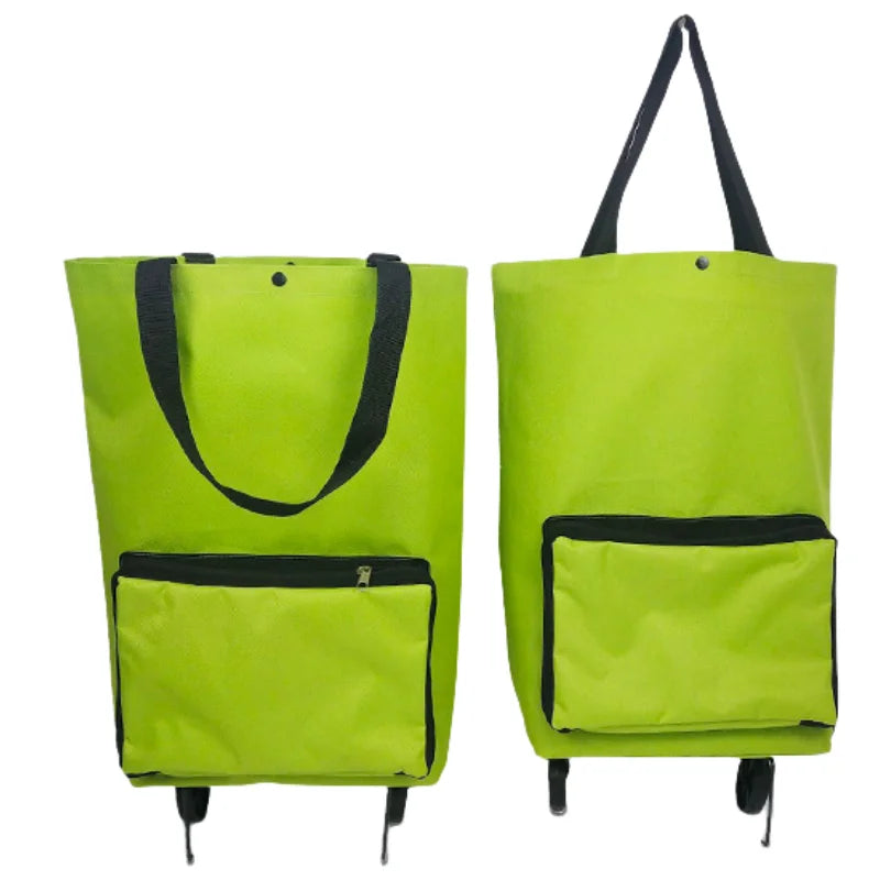 Sac à provisions pliable sur roulettes – Organisateur portable multifonction avec roues