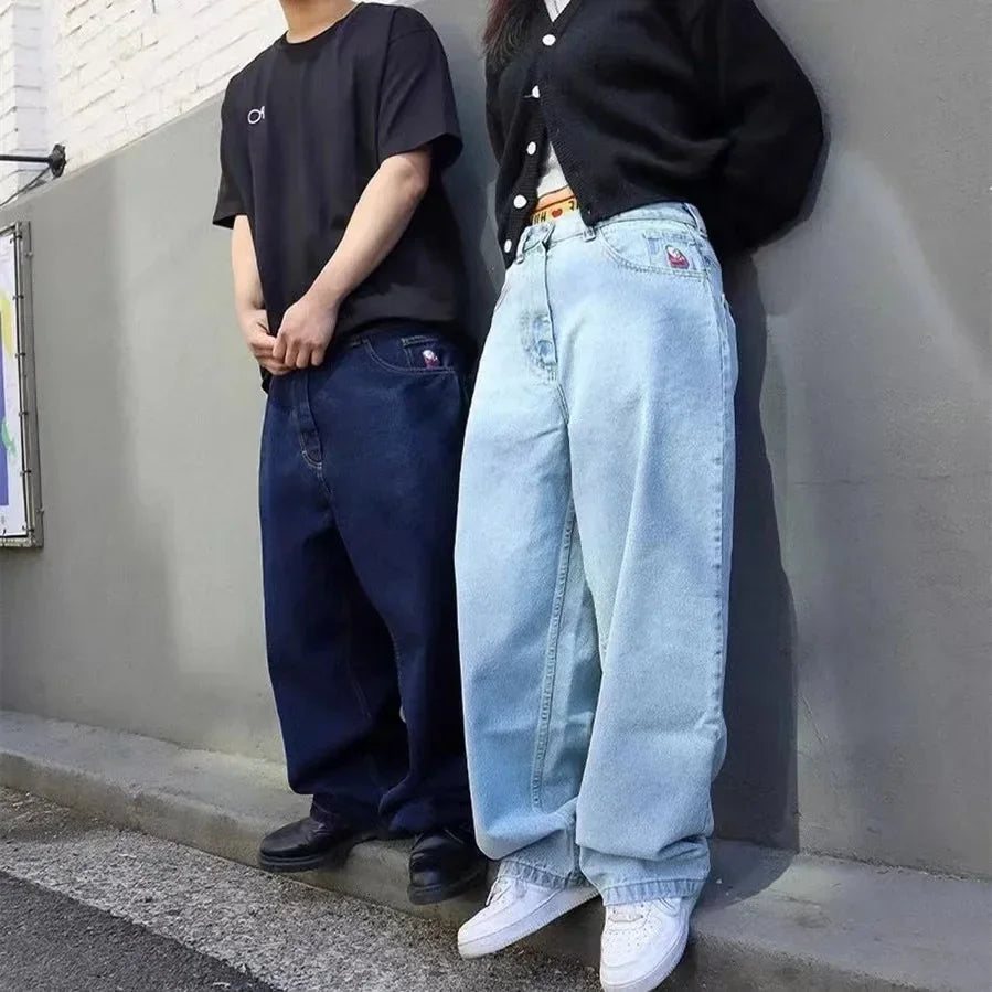 🔥 Jeans Baggy Homme – Wide Leg Hip-Hop & Streetwear Oversize | BiggOrange