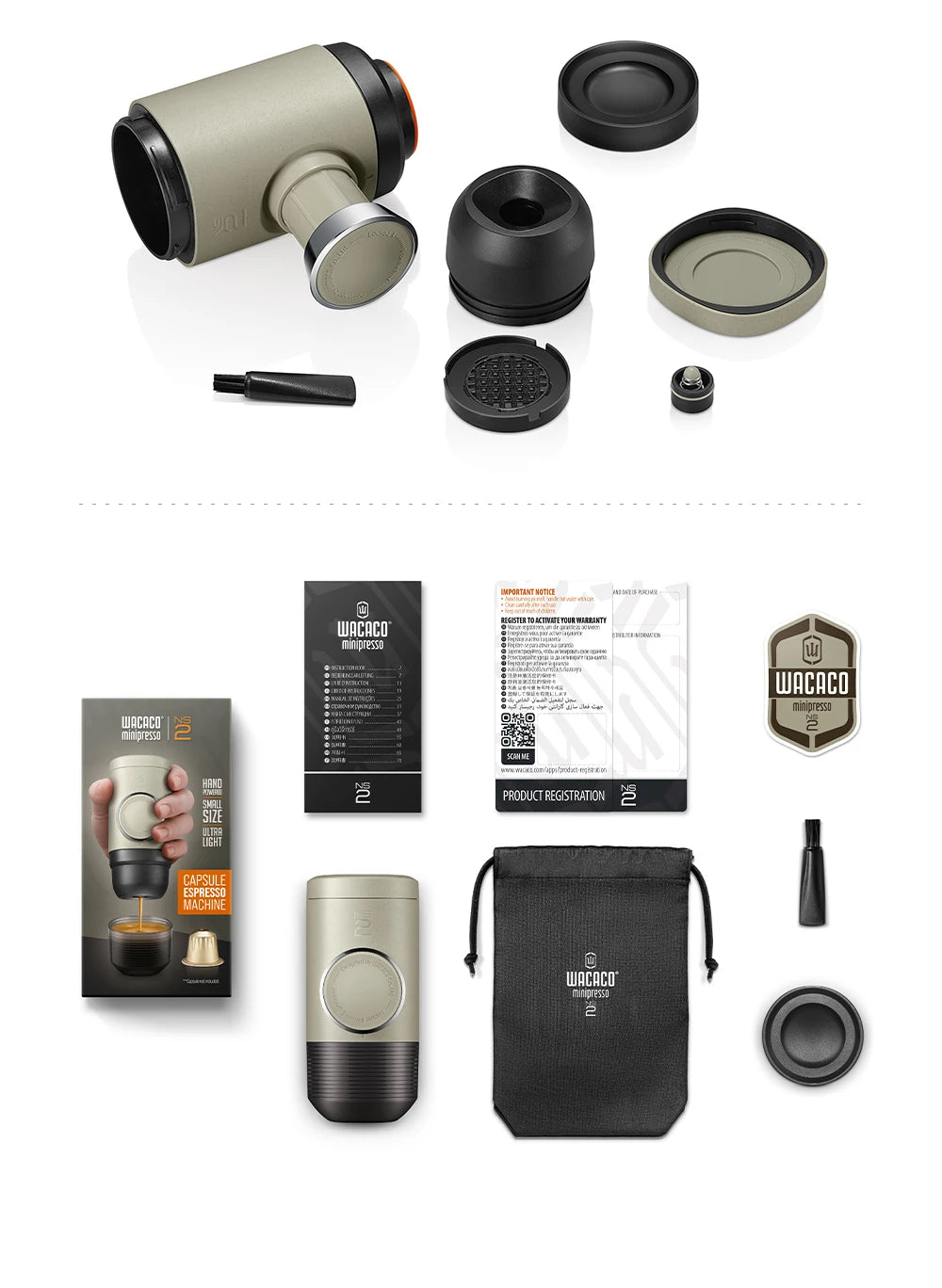 Minipresso NS2 - Machine à Café Portable Compatible Capsules Nespresso®