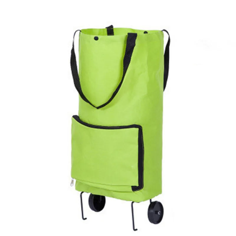 Sac à provisions pliable sur roulettes – Organisateur portable multifonction avec roues