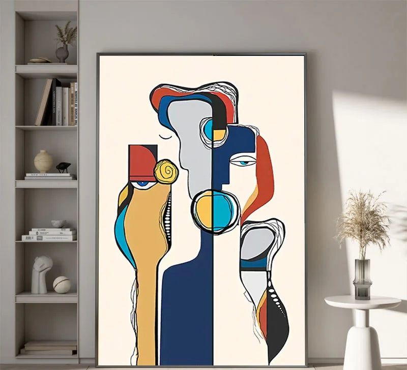 🖼️ Tableau Abstrait Moderne sur Toile – Impression Haute Définition | Décoration Murale Élégante